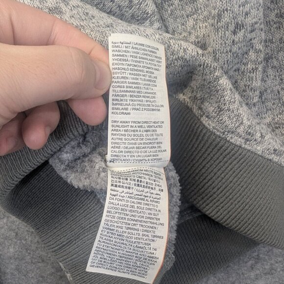 Superdry Mountain grey men hoodie outdoor style sweatshirt textured pullover XL - Picture 15 of 16